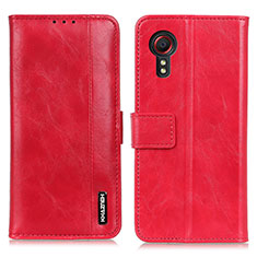 Funda de Cuero Cartera con Soporte Carcasa M11L para Samsung Galaxy XCover 5 SM-G525F Rojo