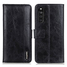 Funda de Cuero Cartera con Soporte Carcasa M11L para Sony Xperia 10 III SO-52B Negro