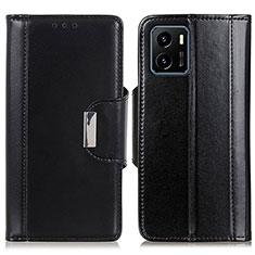 Funda de Cuero Cartera con Soporte Carcasa M11L para Vivo iQOO U5x Negro