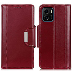 Funda de Cuero Cartera con Soporte Carcasa M11L para Vivo iQOO U5x Rojo