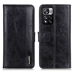 Funda de Cuero Cartera con Soporte Carcasa M11L para Xiaomi Poco X4 NFC Negro