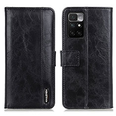 Funda de Cuero Cartera con Soporte Carcasa M11L para Xiaomi Redmi 10 4G Negro