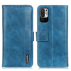 Funda de Cuero Cartera con Soporte Carcasa M11L para Xiaomi Redmi Note 10 JE 5G Azul