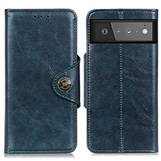 Funda de Cuero Cartera con Soporte Carcasa M12L para Google Pixel 6 5G Azul