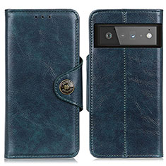 Funda de Cuero Cartera con Soporte Carcasa M12L para Google Pixel 6 Pro 5G Azul