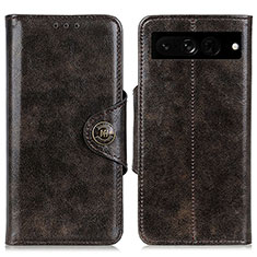 Funda de Cuero Cartera con Soporte Carcasa M12L para Google Pixel 7 Pro 5G Bronze