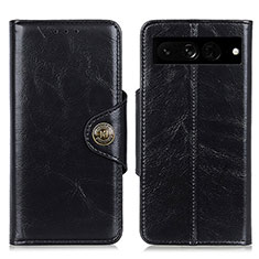 Funda de Cuero Cartera con Soporte Carcasa M12L para Google Pixel 7 Pro 5G Negro