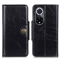 Funda de Cuero Cartera con Soporte Carcasa M12L para Huawei Honor 50 5G Negro