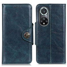 Funda de Cuero Cartera con Soporte Carcasa M12L para Huawei Honor 50 Pro 5G Azul