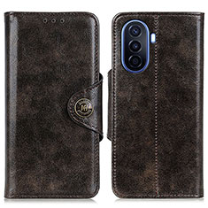 Funda de Cuero Cartera con Soporte Carcasa M12L para Huawei Nova Y70 Bronze