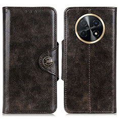 Funda de Cuero Cartera con Soporte Carcasa M12L para Huawei Nova Y91 Bronze