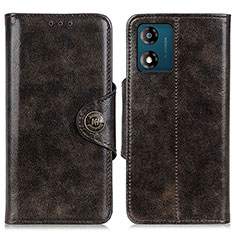 Funda de Cuero Cartera con Soporte Carcasa M12L para Motorola Moto E13 Bronze