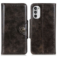 Funda de Cuero Cartera con Soporte Carcasa M12L para Motorola Moto Edge (2022) 5G Bronze