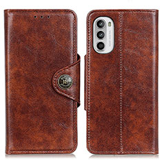 Funda de Cuero Cartera con Soporte Carcasa M12L para Motorola Moto Edge (2022) 5G Marron