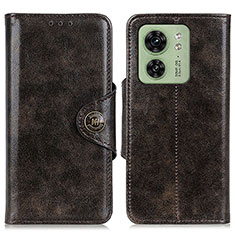 Funda de Cuero Cartera con Soporte Carcasa M12L para Motorola Moto Edge (2023) 5G Bronze