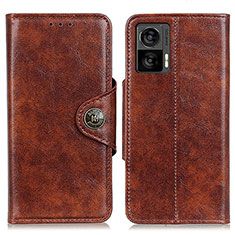 Funda de Cuero Cartera con Soporte Carcasa M12L para Motorola Moto Edge 30 Lite 5G Marron