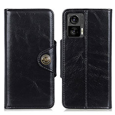 Funda de Cuero Cartera con Soporte Carcasa M12L para Motorola Moto Edge 30 Lite 5G Negro