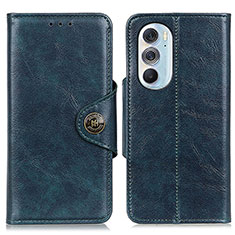 Funda de Cuero Cartera con Soporte Carcasa M12L para Motorola Moto Edge 30 Pro 5G Azul