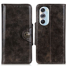 Funda de Cuero Cartera con Soporte Carcasa M12L para Motorola Moto Edge 30 Pro 5G Bronze