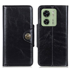 Funda de Cuero Cartera con Soporte Carcasa M12L para Motorola Moto Edge 40 5G Negro