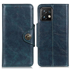 Funda de Cuero Cartera con Soporte Carcasa M12L para Motorola Moto Edge 40 Pro 5G Azul