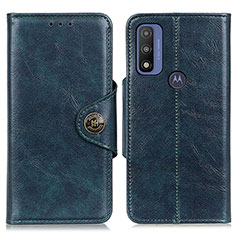 Funda de Cuero Cartera con Soporte Carcasa M12L para Motorola Moto G Pure Azul