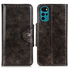 Funda de Cuero Cartera con Soporte Carcasa M12L para Motorola Moto G22 Bronze