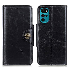 Funda de Cuero Cartera con Soporte Carcasa M12L para Motorola Moto G22 Negro