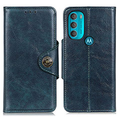 Funda de Cuero Cartera con Soporte Carcasa M12L para Motorola Moto G71 5G Azul