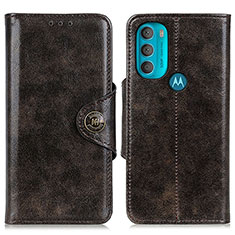 Funda de Cuero Cartera con Soporte Carcasa M12L para Motorola Moto G71 5G Marron