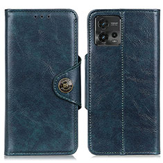 Funda de Cuero Cartera con Soporte Carcasa M12L para Motorola Moto G72 Azul