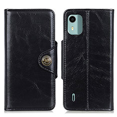 Funda de Cuero Cartera con Soporte Carcasa M12L para Nokia C12 Negro