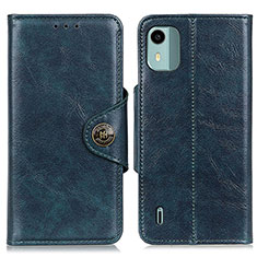 Funda de Cuero Cartera con Soporte Carcasa M12L para Nokia C12 Plus Azul