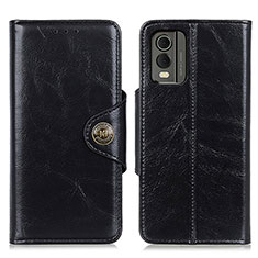 Funda de Cuero Cartera con Soporte Carcasa M12L para Nokia C210 Negro