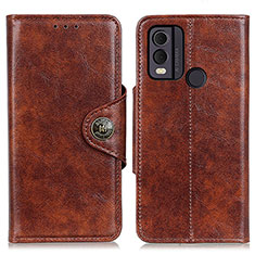 Funda de Cuero Cartera con Soporte Carcasa M12L para Nokia C22 Marron