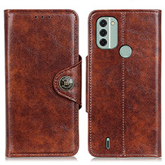 Funda de Cuero Cartera con Soporte Carcasa M12L para Nokia C31 Marron