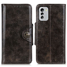 Funda de Cuero Cartera con Soporte Carcasa M12L para Nokia G60 5G Bronze