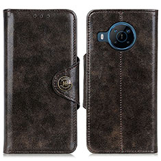 Funda de Cuero Cartera con Soporte Carcasa M12L para Nokia X100 5G Bronze