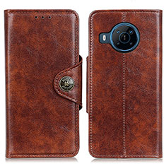 Funda de Cuero Cartera con Soporte Carcasa M12L para Nokia X100 5G Marron