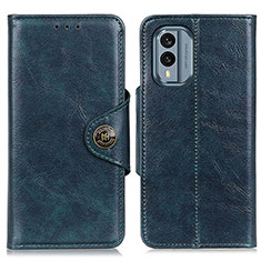 Funda de Cuero Cartera con Soporte Carcasa M12L para Nokia X30 5G Azul