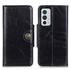 Funda de Cuero Cartera con Soporte Carcasa M12L para OnePlus 9RT 5G Negro