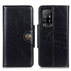 Funda de Cuero Cartera con Soporte Carcasa M12L para Oppo A94 5G Negro