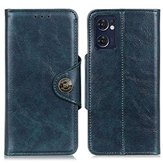 Funda de Cuero Cartera con Soporte Carcasa M12L para Oppo Find X5 Lite 5G Azul