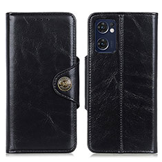 Funda de Cuero Cartera con Soporte Carcasa M12L para Oppo Find X5 Lite 5G Negro