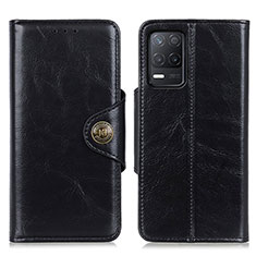 Funda de Cuero Cartera con Soporte Carcasa M12L para Realme 8 5G Negro