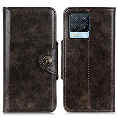 Funda de Cuero Cartera con Soporte Carcasa M12L para Realme 8 Pro Bronze