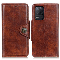 Funda de Cuero Cartera con Soporte Carcasa M12L para Realme 8s 5G Marron