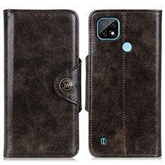 Funda de Cuero Cartera con Soporte Carcasa M12L para Realme C21 Bronze