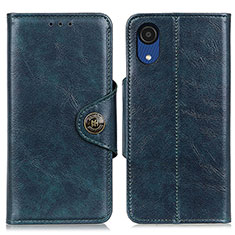 Funda de Cuero Cartera con Soporte Carcasa M12L para Samsung Galaxy A03 Core Azul