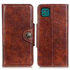 Funda de Cuero Cartera con Soporte Carcasa M12L para Samsung Galaxy F42 5G Marron